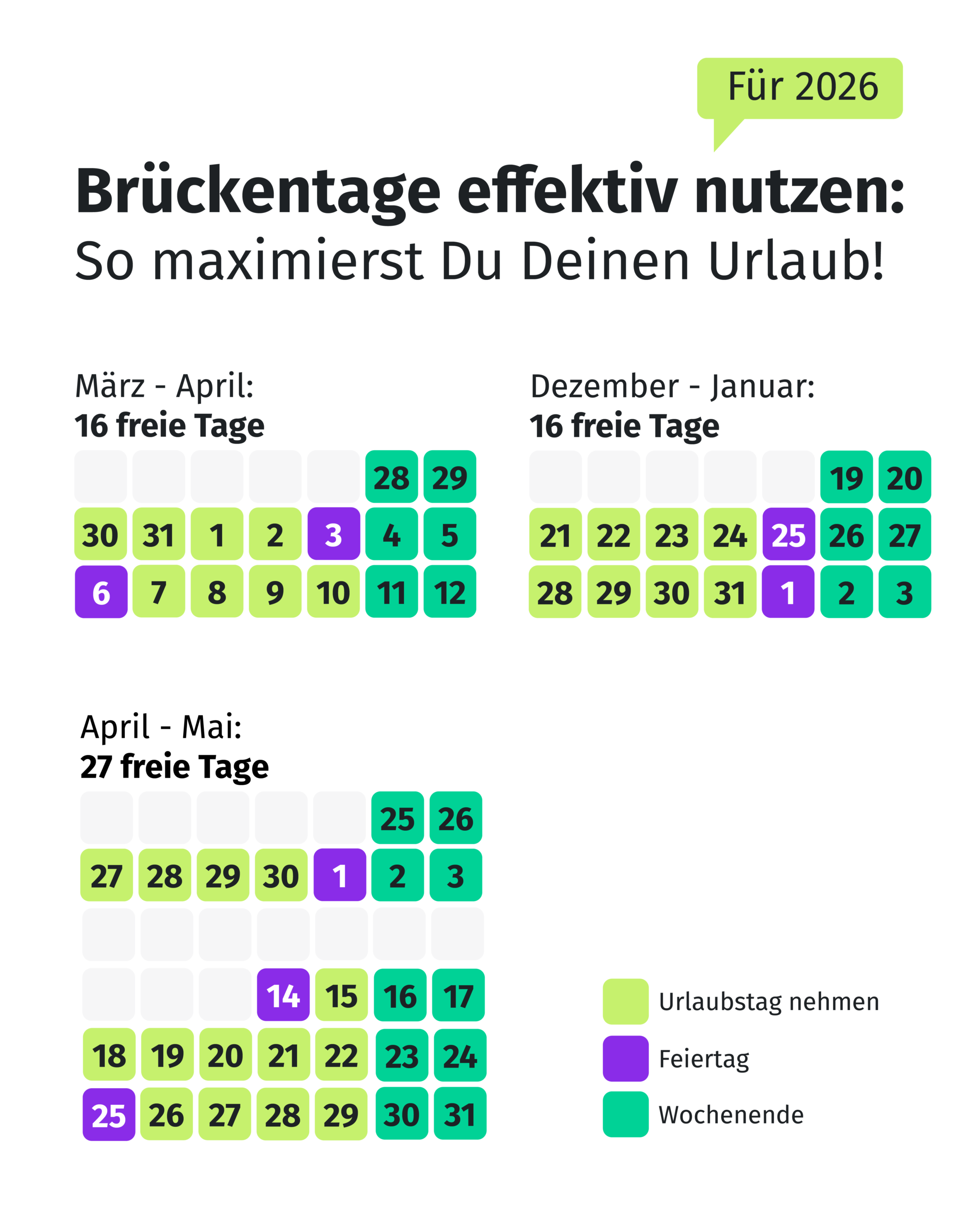 XING — Bruckentage Planer 2026