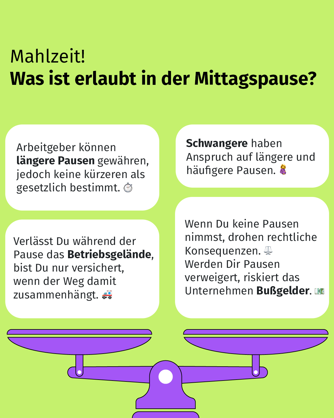 XING — Labour Laws Mittagspause