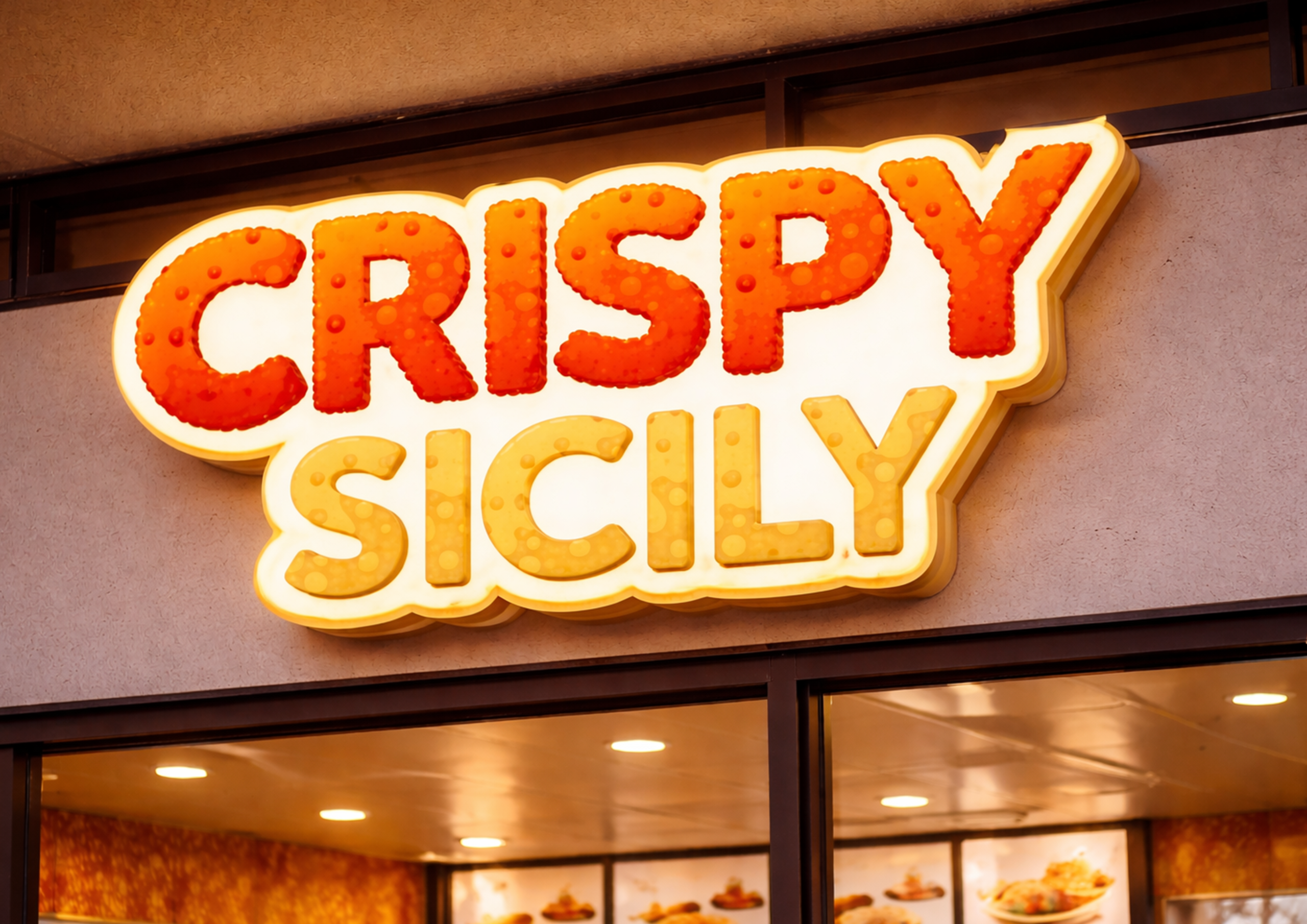 Crispy Sicily — Storefront Sign